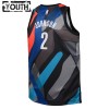 Camiseta Niños Brooklyn Nets Cameron Johnson 2023-24 Nike City Edition Negro Swingman